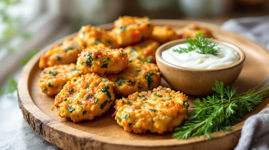 découvrez notre recette express de nuggets veggies maison accompagnés d'une délicieuse mayo à l'aneth. simple à préparer, cette recette ravira tous les gourmands, qu'ils soient végétariens ou non. idéale pour un repas rapide et savoureux qui fera l'unanimité !
