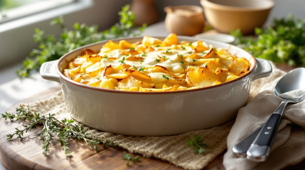 découvrez une recette savoureuse et légère : gratin de pommes de terre, poireaux fondants et crème au cumin. un plat réconfortant et parfumé, parfait pour réchauffer vos soirées d'hiver.