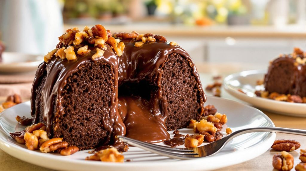 découvrez notre moelleux au chocolat fondant, sublimé par des noix de pécan caramélisées pour une touche croustillante et irrésistible. une recette gourmande qui ravira tous les amateurs de chocolat !