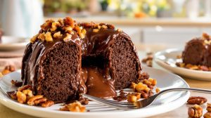 découvrez notre moelleux au chocolat fondant, sublimé par des noix de pécan caramélisées pour une touche croustillante et irrésistible. une recette gourmande qui ravira tous les amateurs de chocolat !