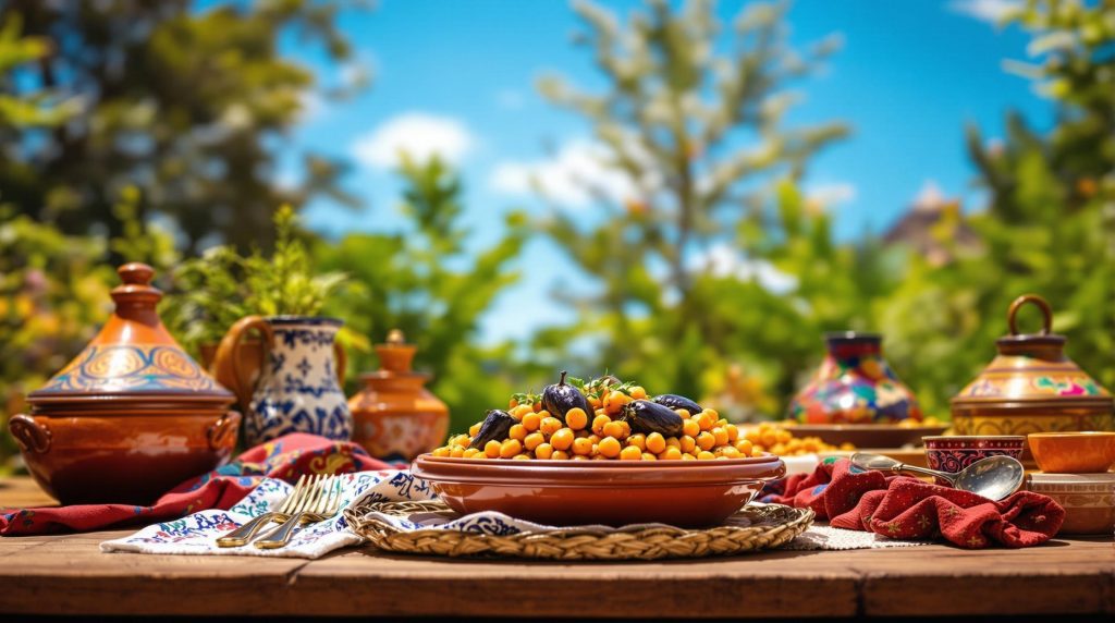 découvrez notre recette de pois chiches et aubergines mijotés façon tajine : un plat végétarien rempli de saveurs orientales, épicé juste comme il faut et facile à préparer pour régaler toute la famille.