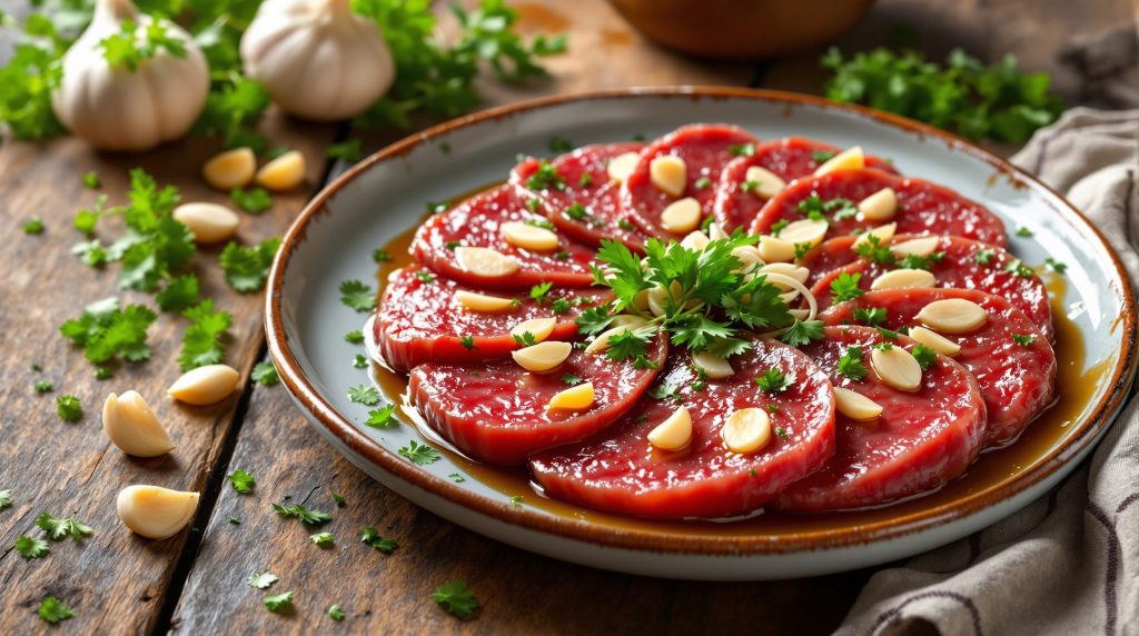 découvrez une recette simple et rapide de cœur de bœuf à l’ail et au persil, idéale pour un repas savoureux et original. suivez nos étapes faciles pour régaler vos convives en un rien de temps !