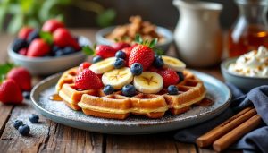 découvrez nos délicieuses recettes pour préparer des gaufres légères et croustillantes, parfaites pour un petit-déjeuner gourmand ou un goûter savoureux.