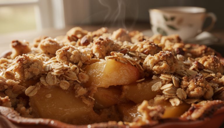 découvrez notre recette facile de crumble aux pommes sans gluten, réalisée avec seulement 5 ingrédients pour un dessert délicieusement sain et rapide à préparer.