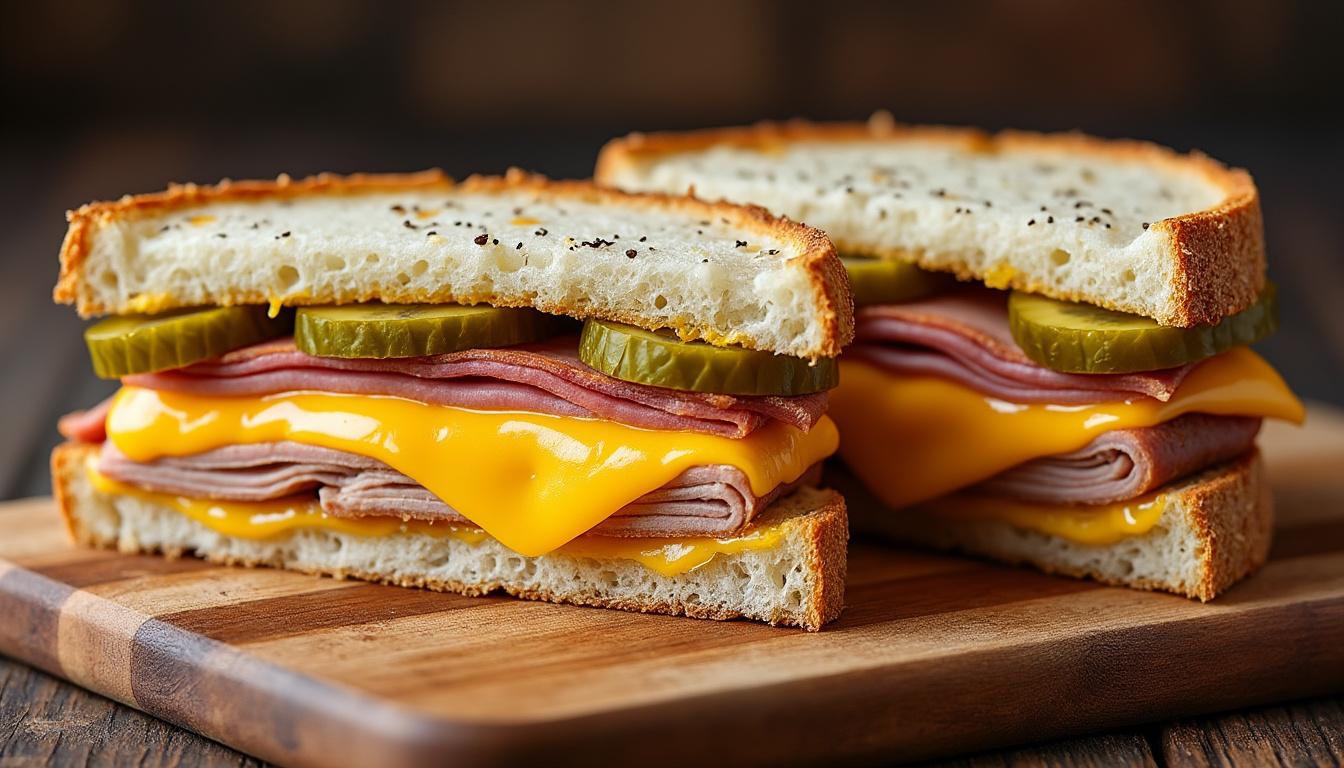 découvrez la recette authentique du véritable sandwich cubain, avec du porc mariné savoureux et des pickles croustillants pour un goût unique et traditionnel.