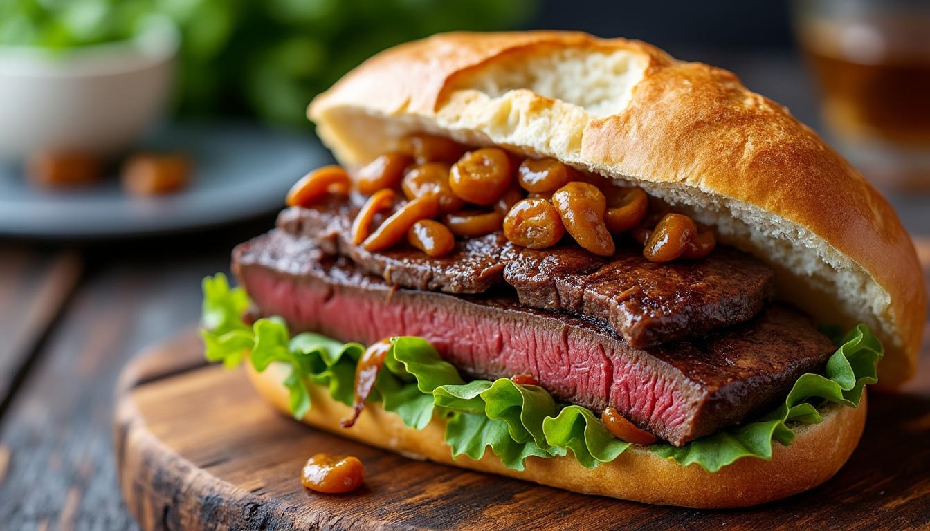 découvrez la recette authentique du sandwich bavette et commandez-le en ligne facilement pour un repas savoureux et rapide.