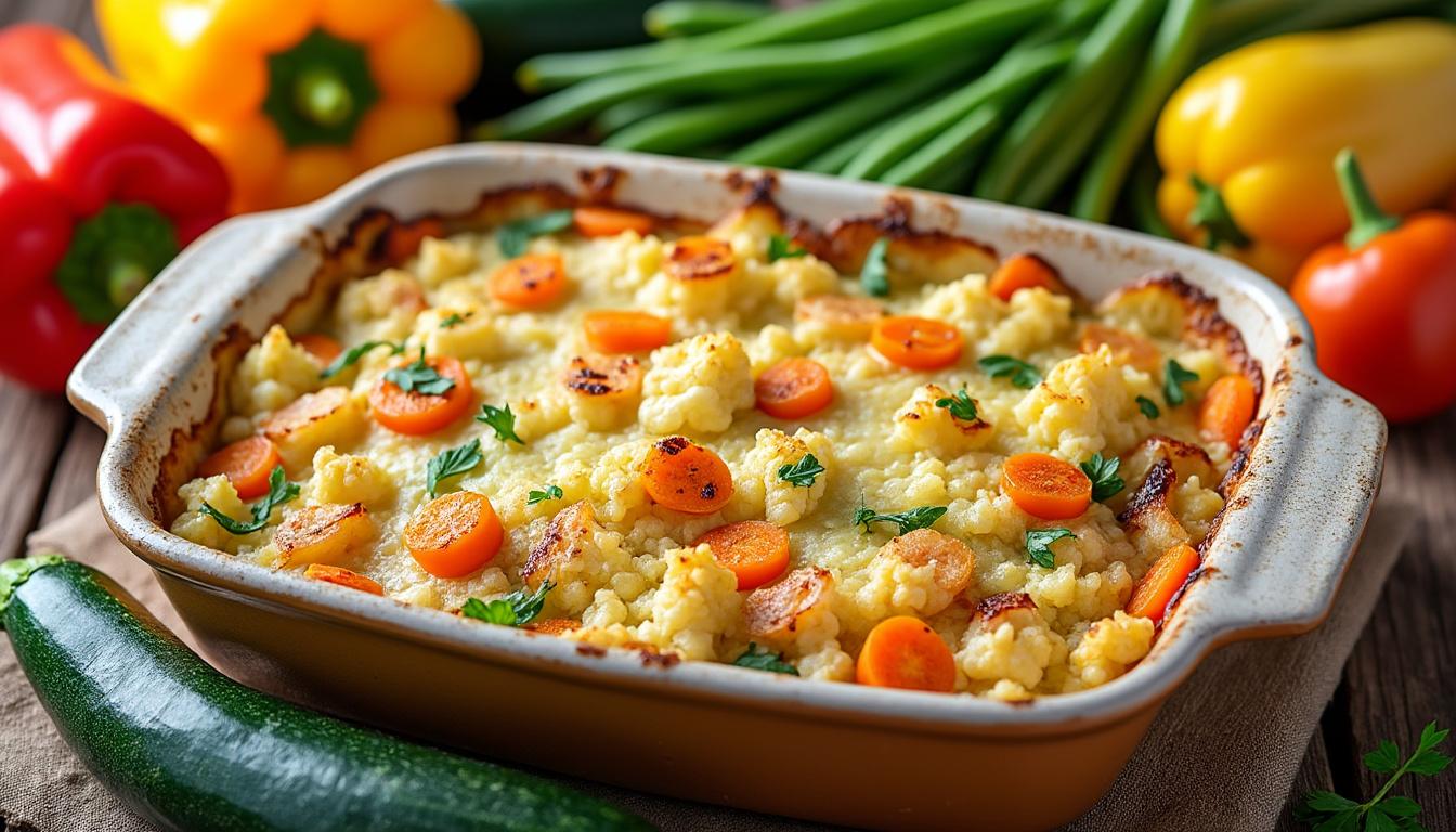 découvrez notre gratin de légumes de saison agrémenté d'un ingrédient secret qui sublime chaque bouchée. une recette simple et savoureuse pour réchauffer vos repas.