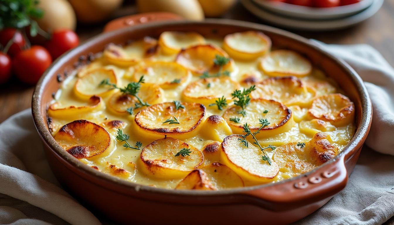 découvrez le secret de grand-mère pour un gratin dauphinois parfait, riche et fondant, idéal pour réchauffer vos repas en fin d’hiver.