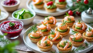 découvrez des idées de recettes légères et raffinées pour un apéritif de noël gourmand et élégant, parfait pour vos fêtes de fin d'année.