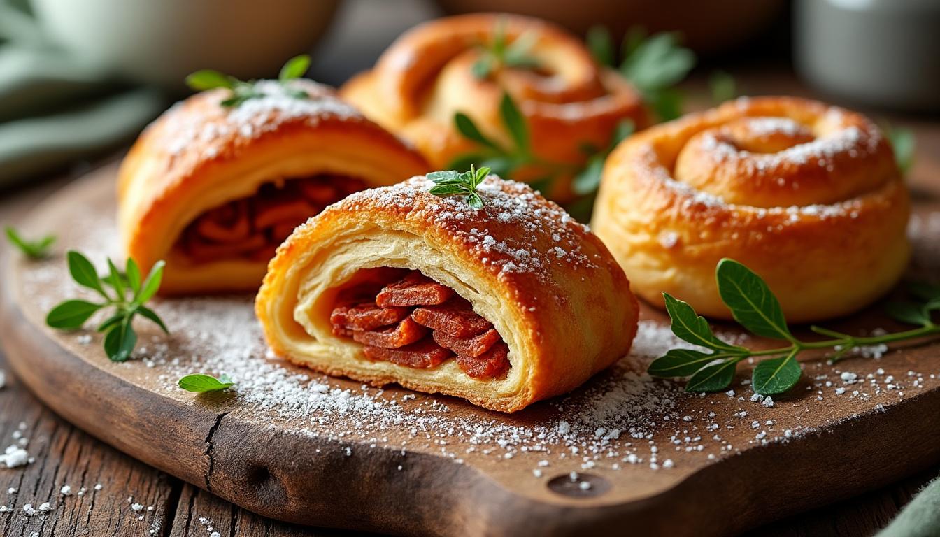 découvrez ma recette rapide et savoureuse de roulés au chorizo, l'apéro hivernal parfait pour réchauffer vos soirées en un clin d'œil.