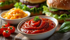découvrez nos sauces gourmandes pour sandwichs et burgers, alliant poivron rouge, tabasco et saveurs inédites pour des explosions gustatives uniques.