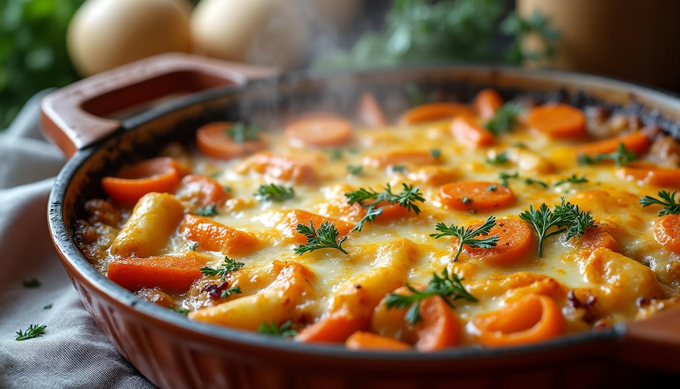 découvrez comment préparer un gratin de légumes hivernal délicieux et réconfortant avec seulement 5 ingrédients essentiels, parfait pour les repas faciles et savoureux.