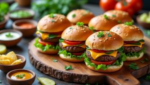 découvrez nos mini burgers faits maison, parfaits pour un apéro gourmand et réussi à coup sûr. recettes simples, savoureuses et idéales pour impressionner vos invités.