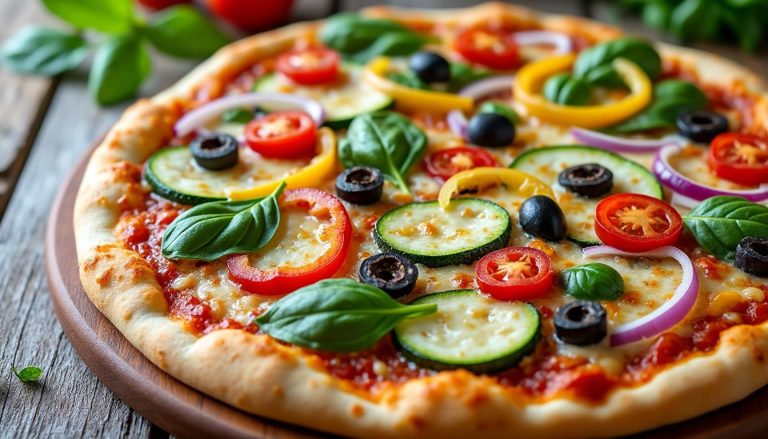 découvrez notre délice de pizza aux légumes, une explosion de saveurs saines qui ravira vos papilles tout en prenant soin de votre santé. parfait pour un repas gourmand et équilibré.