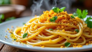 découvrez notre recette authentique de spaghetti savoureux à la bottarga, un délice italien qui ravira vos papilles avec des saveurs uniques et raffinées.