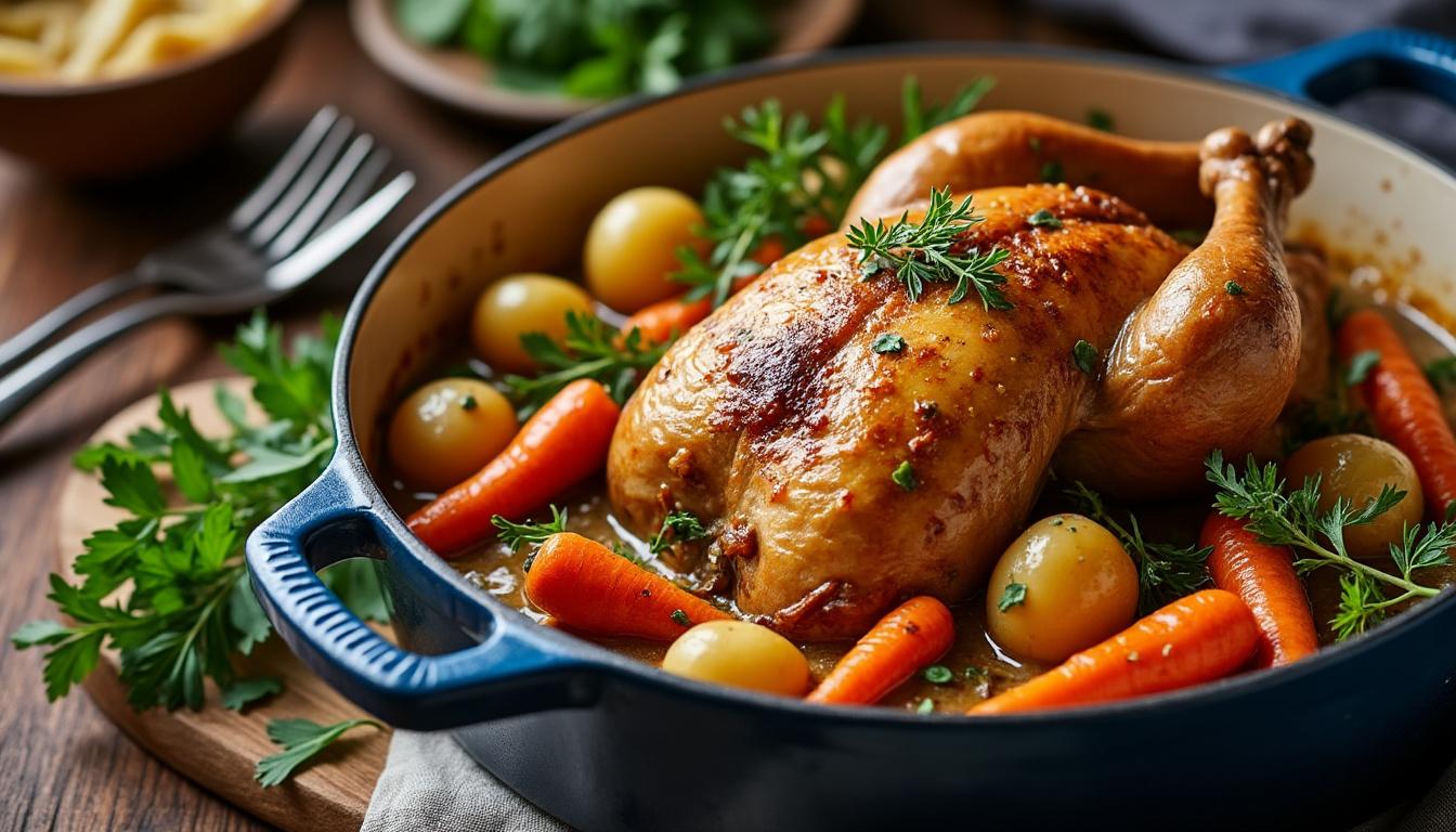 découvrez la recette parfaite de la pintade en cocotte pour une cuisson tendre et savoureuse, idéale pour un repas gourmand et réussi.