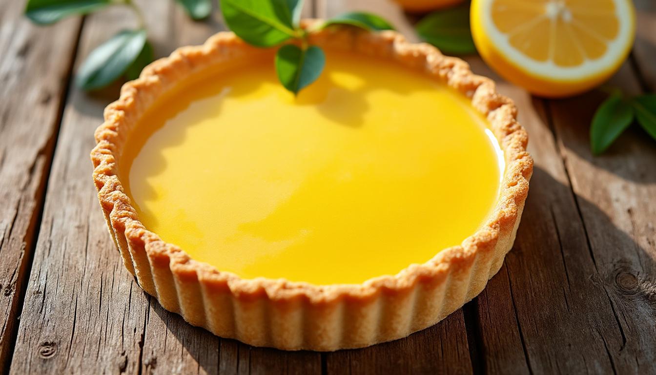 découvrez notre recette de tarte au citron légère sans beurre, une douceur acidulée allégée parfaite pour une pause gourmande sans culpabilité.
