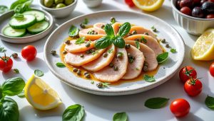 découvrez le vitello tonnato, l'accompagnement idéal pour magnifier vos plats avec une touche italienne savoureuse et raffinée.