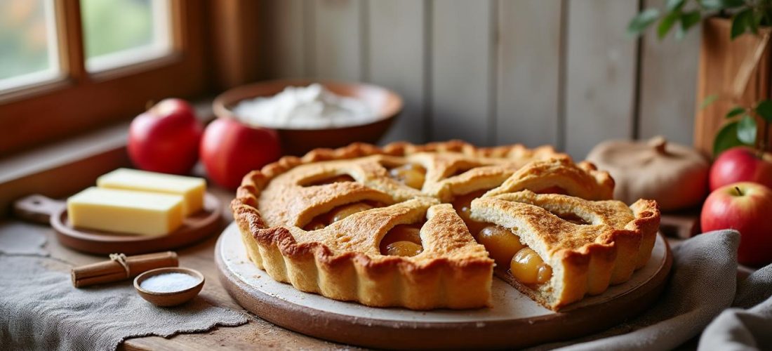 découvrez la tarte aux pommes la plus facile de la fin d’hiver, réalisée avec seulement 4 ingrédients simples pour un dessert rapide et délicieux.