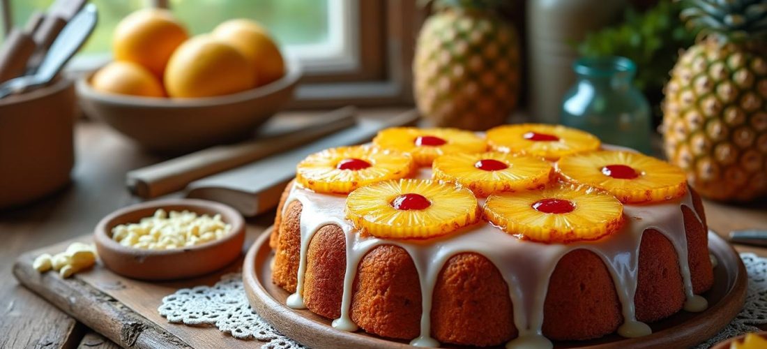 découvrez l'authentique gâteau à l'ananas de grand-mère, une recette traditionnelle revisitée pour allier saveurs d'antan et touche moderne. facile à réaliser et délicieux à déguster !