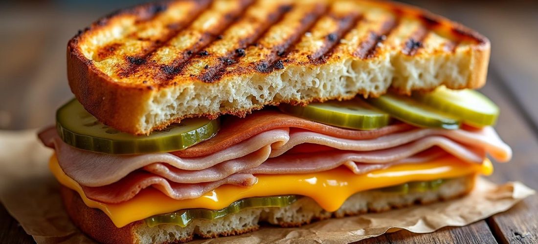 découvrez la recette authentique du véritable sandwich cubain avec du porc mariné savoureux et des pickles croustillants pour une explosion de saveurs cubaines.