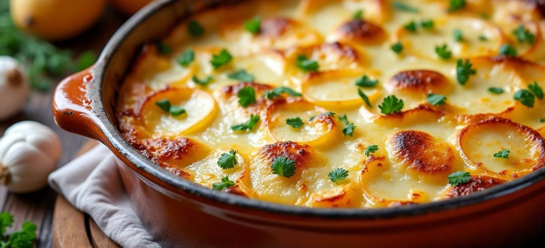découvrez notre recette facile de gratin dauphinois ultra crémeux avec seulement 5 ingrédients, parfait pour réchauffer vos repas pendant les derniers frissons de l'hiver.